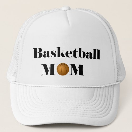 basketball mom trucker hat