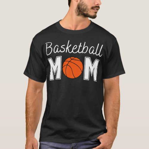 Basketball Mom white text T_Shirt
