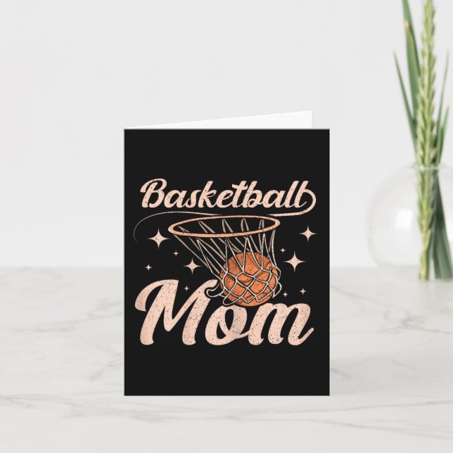 Basketball Mommy Mother Mom  Card (Front)