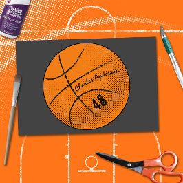 Basketball Monogram | Custom Tissue Paper
