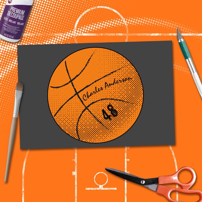 Basketball Monogram | Custom Tissue Paper (Creator Uploaded)