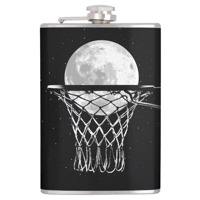 Basketball Moon Flask (Front)