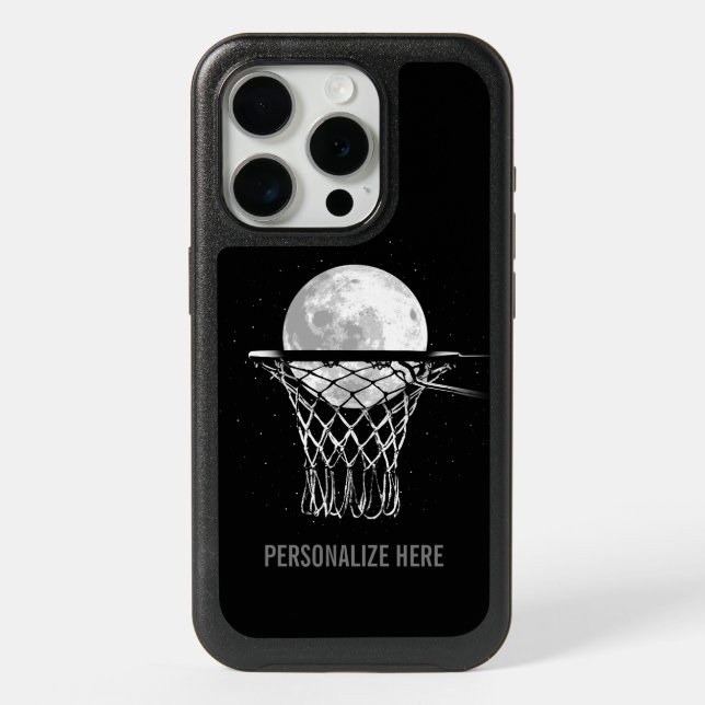 Basketball Moon OtterBox iPhone Case (Back)