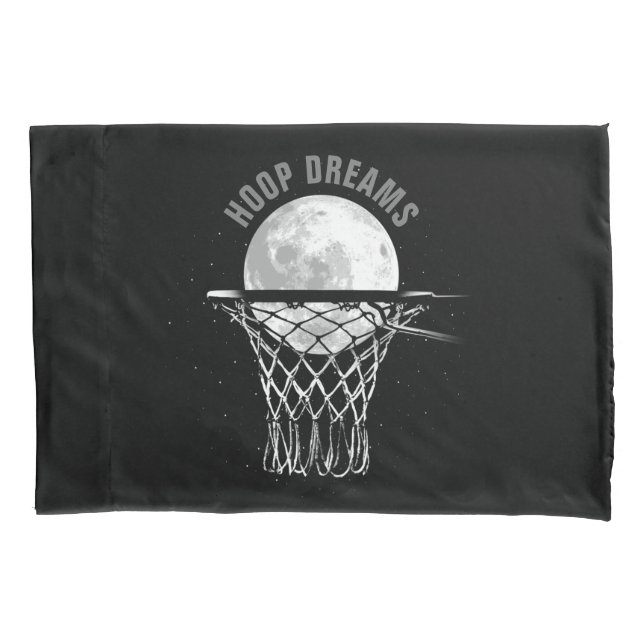 Basketball Moon Pillow Case (Front)