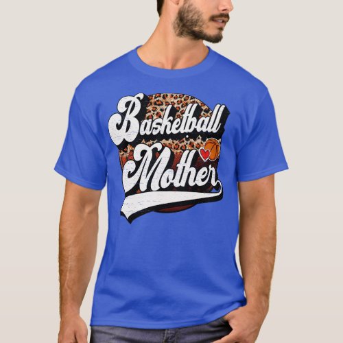Basketball Mother Vintage Basketball Family Matchi T_Shirt