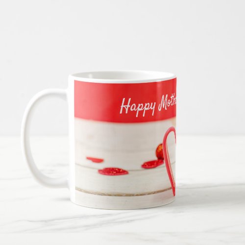 Basketball Mothers Day to mom with love red heart Coffee Mug