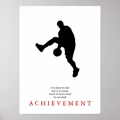 Basketball Motivational Basketball Player Poster