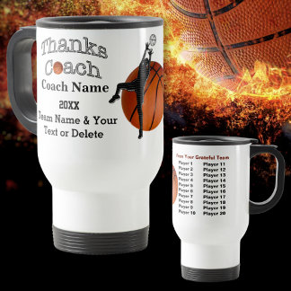 Basketball Mug Coach Name, Players NAMES, NUMBERS