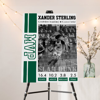 Basketball MVP Player Photo Foam Board