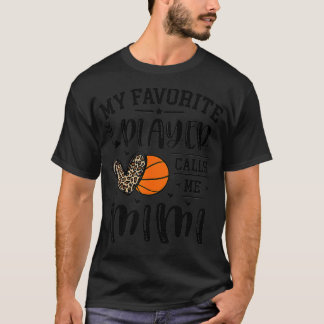 Basketball My Favorite Player Calls Me Mimi Heart T-Shirt