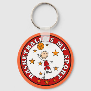 Basketball My Sport Tshirts and Gifts Keychain