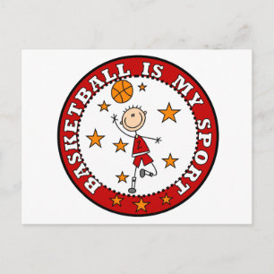 Basketball My Sport Tshirts and Gifts Postcard