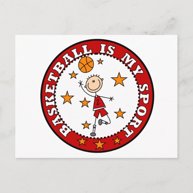 Basketball My Sport Tshirts and Gifts Postcard (Front)