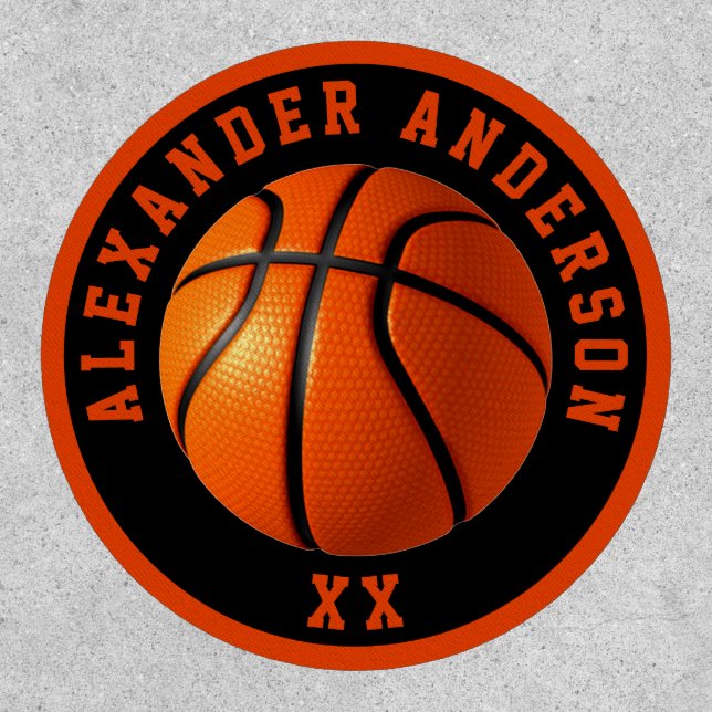 Basketball Name and Jersey Personalize Patch (Front)