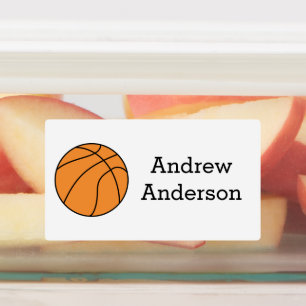 Basketball Name Kids' Labels