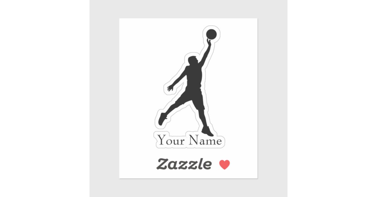 Basketball Name Sticker Zazzle