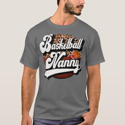 Basketball Nanny Vintage Basketball Family Matchin T_Shirt