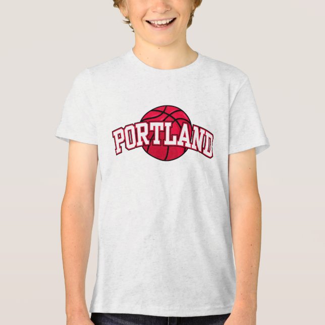 Basketball NBA Portland Trail Blazers Tri-Blend Shirt (Front)