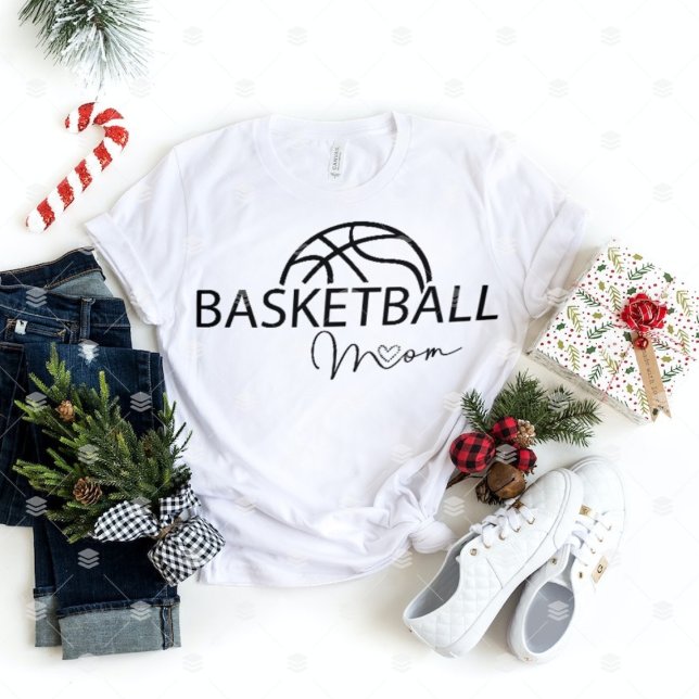Basketball New Mom  Life Sports Game Day basket  T-Shirt (Creator Uploaded)