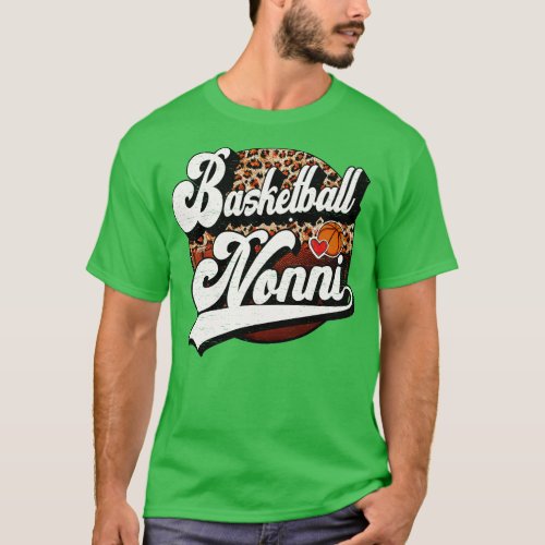 Basketball Nonni Vintage Basketball Family Matchin T_Shirt