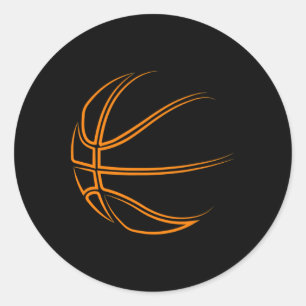 Basketball Novelty- Basketball Player Classic Round Sticker