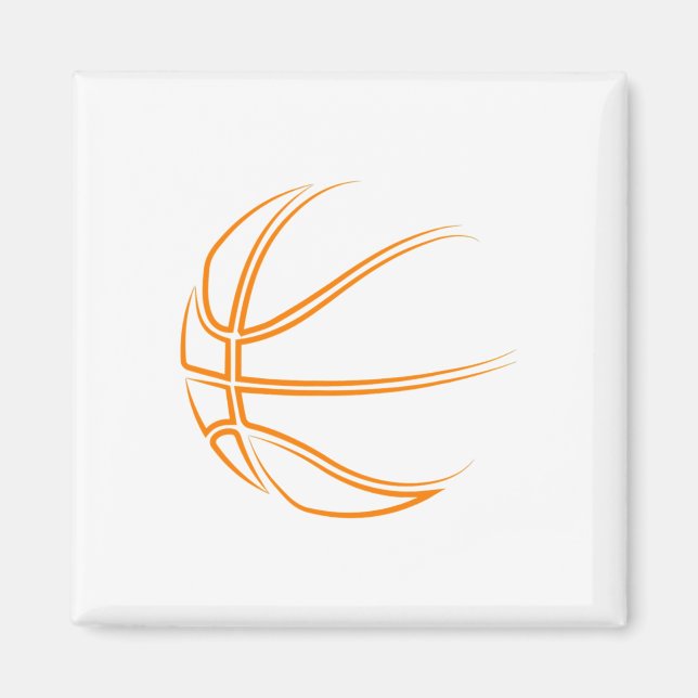Basketball Novelty- Basketball Player  Magnet (Front)