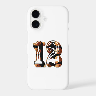 Basketball Number 12 Picture Logo, iPhone 17 Case