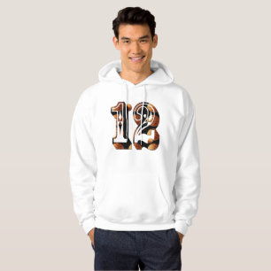 Basketball Number 12 Picture Logo, Hoodie