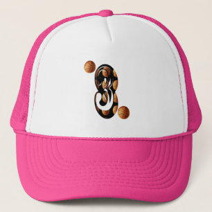 Basketball Number 3 Logo, Trucker Hat