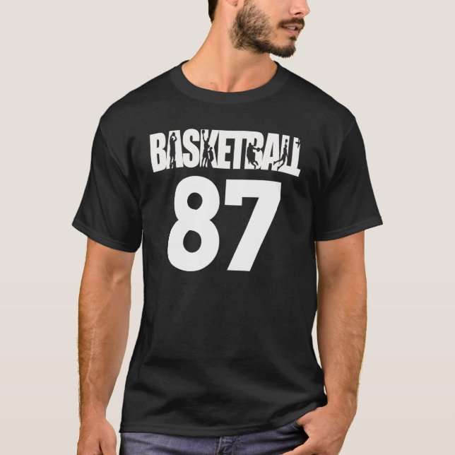 Basketball Number 87 My Favorite Basketball Player T-Shirt (Front)