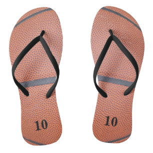 Basketball Number flip flops