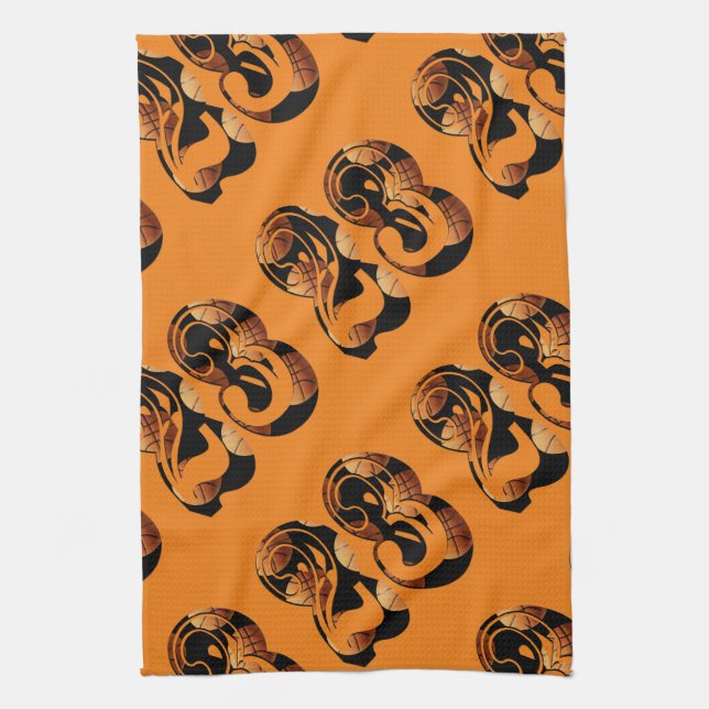 Basketball Number Twenty Three, Kitchen Towel (Vertical)