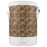 Basketball Nut Pattern  Beverage Cooler