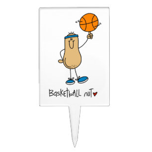 Basketball Nut T-shirts and Gifts Cake Topper
