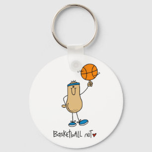 Basketball Nut T-shirts and Gifts Keychain