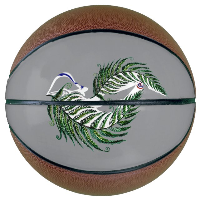 Basketball NZ Aotearoa Fern Design (Front)