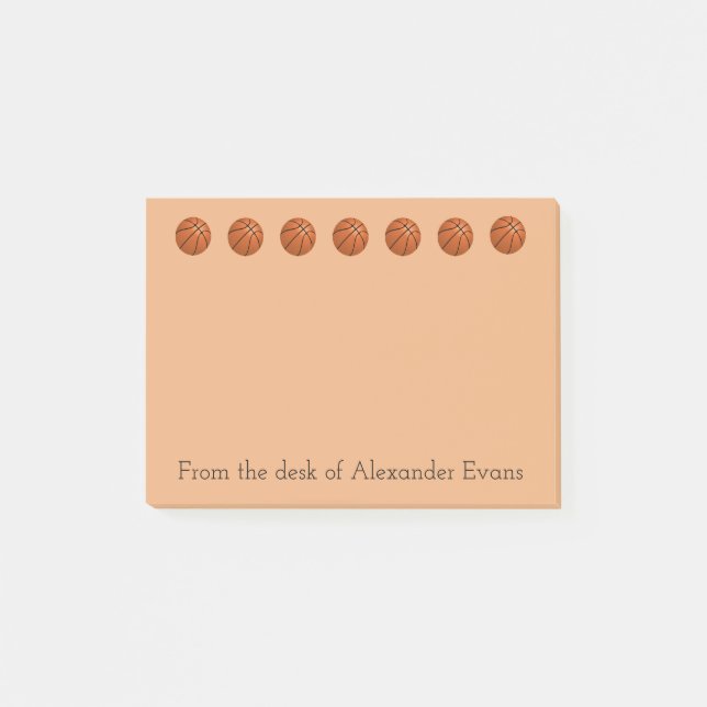 Basketball O Border Post-it Notes (Front)