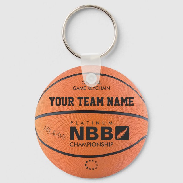 BASKETBALL OFFICIAL GAME KEYCHAIN Original bl (Front)