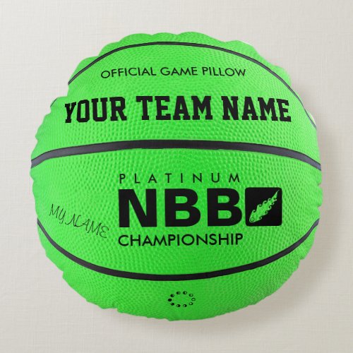 BASKETBALL OFFICIAL GAME PILLOW Green L