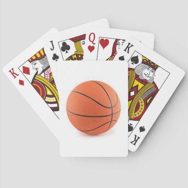 Basketball on a Deck of Playing Cards (Back)
