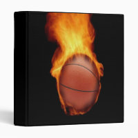 Basketball On Fire Avery Binder