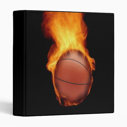 Basketball On Fire Avery Binder
