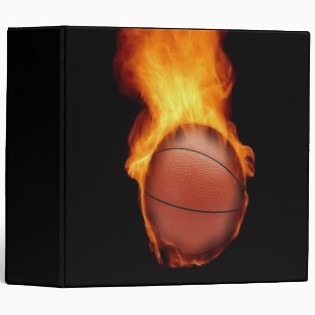 Basketball On Fire Avery Binder (Front/Spine)