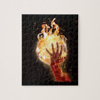 Basketball On Fire Puzzle W/ Gift Box by Allita at Zazzle