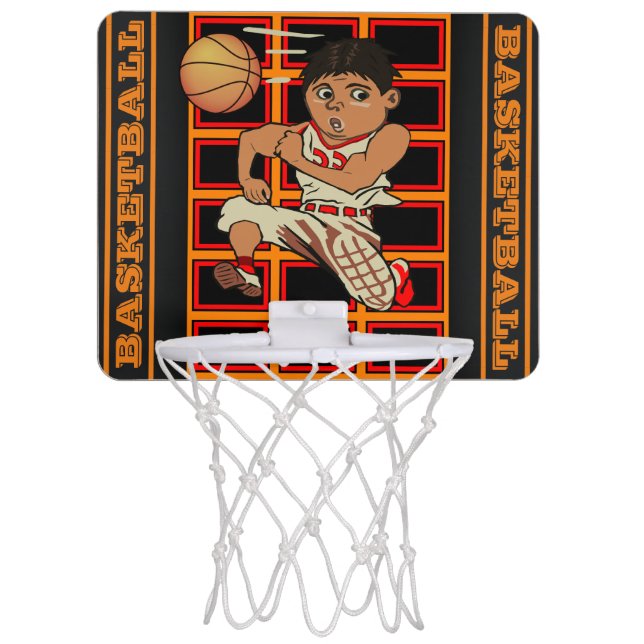 Basketball Orange Arena Mini Basketball Hoop (Front)