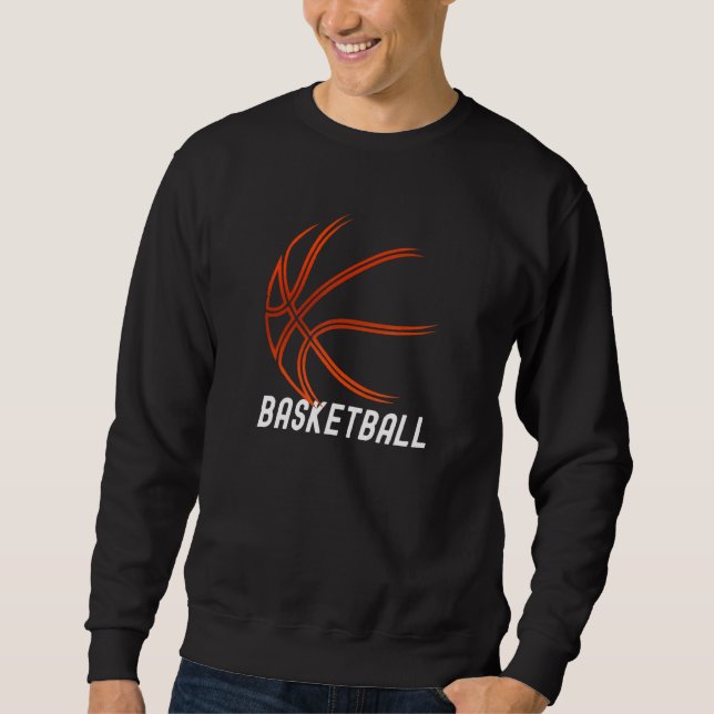 Basketball Outdoor Bball Indoor Basketball Artwork Sweatshirt (Front)