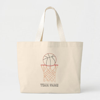 Basketball Outline Drawing canvas bags