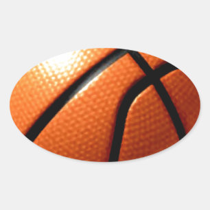 Basketball Oval Sticker