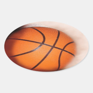 Basketball Oval Sticker
