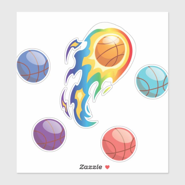 basketball pack sticker (Sheet)